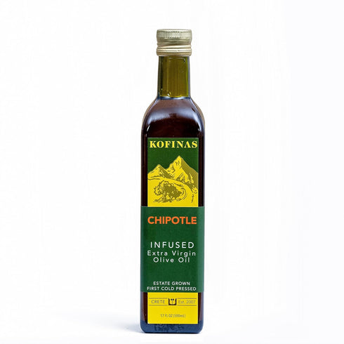 Chipotle Infused Extra Virgin Cold Pressed Olive Oil 500 Ml (17 Oz)