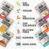4 oz 3 Pack Lentil Telepathy Chocolate Crunchy Whole Lentil Snack, Rich Cocoa Flavor, OIL FREE, Never Fried, Plant