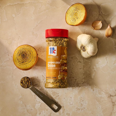 4.66 oz McCormick Seasoning, Caramelized Onion, Signature Seasonings, No Artificial Flavors, No MSG Added, Sweet