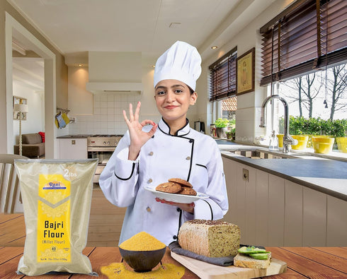 32oz (2lbs) 908g Rani Bajri Flour (Pearl Millet) ~ All Natural | Vegan | Gluten Friendly | NON-GMO | Kosher | Indian