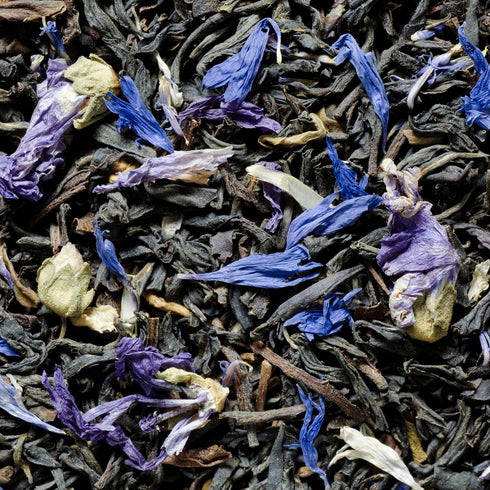 (3.53oz-100g-50 Zyanna Earl Grey Tea - Premium Black Tea with Natural Bergamot Oil & Blue Corn Flower Cups) - Classic