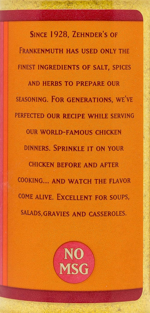 Zehnder's of Frankenmuth (8.5 oz) Zehnders's Chicken Seasoning