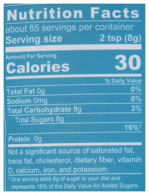 1.5 lb (Pack 2) Wholesome Sweeteners, Granulated Amber Sugar