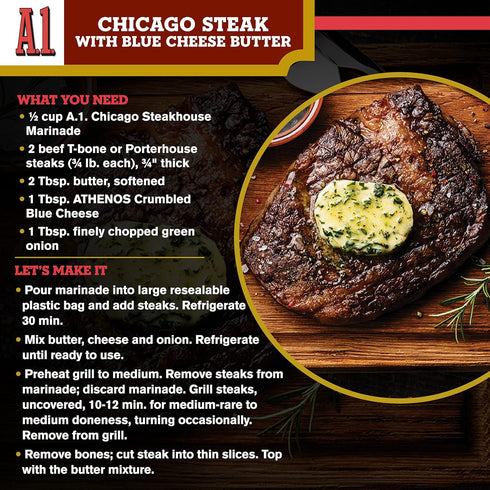 A.1. Steakhouse Chicago Marinade, 16 oz Bottle
