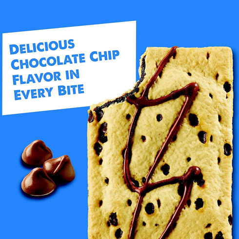 6.772lb (32 Count) Pop-Tarts, Breakfast Toaster Pastries, Frosted Chocolate Chip, Case