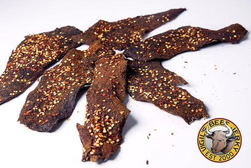 Vigils Beef Jerky, LLC 1oz Christmas Beef Jerky (Red & Green Chile)