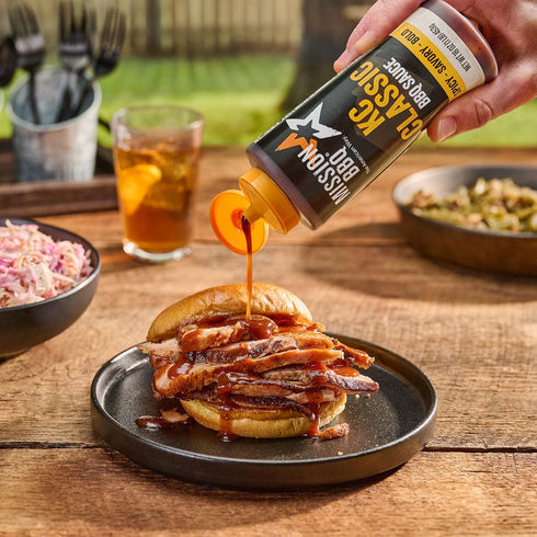 Mission BBQ 16 oz BBQ Sauce, KC Classic, A Kansas City Style Barbecue Sauce That Is Perfect For Adding A Sweet, Smoky