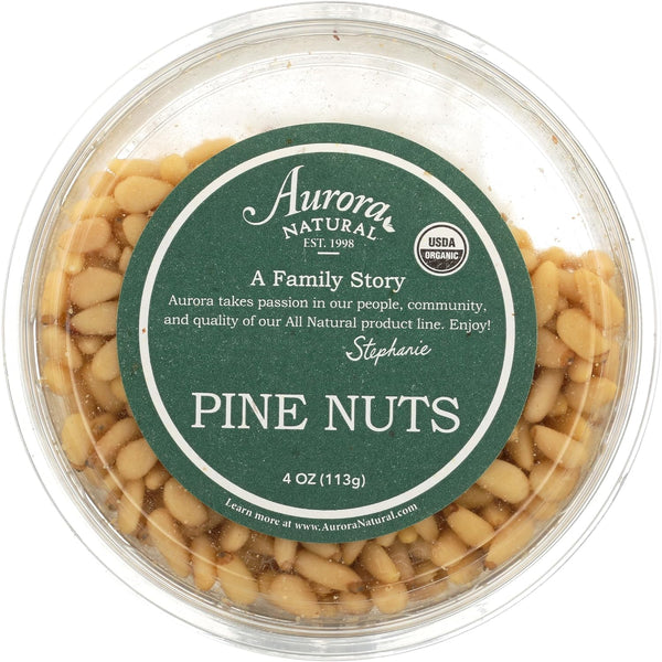 AURORA Natural Products Organic Pine Nuts, 4 Ounce