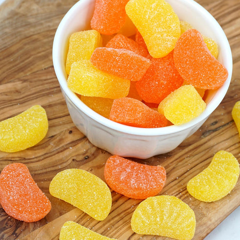 2 Citrus Slices Candy, Pound Bulk Bag, Orange & Lemon Fruit Slices