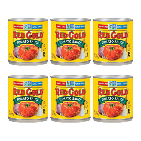 Red Gold Tomato Sauce, Vine-Ripened Tomatoes, Kosher and Gluten Free, 8 Ounce