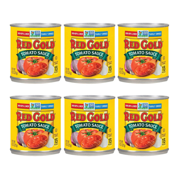 Red Gold Tomato Sauce, Vine-Ripened Tomatoes, Kosher and Gluten Free, 8 Ounce