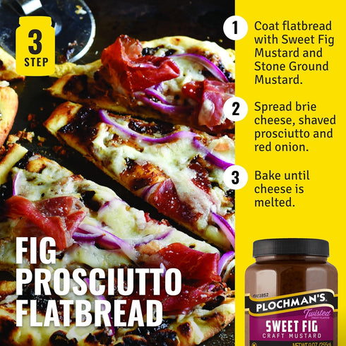 9 oz, Plochmans, Fig Mustard, Limited Edition Gourmet Spread in a Jar