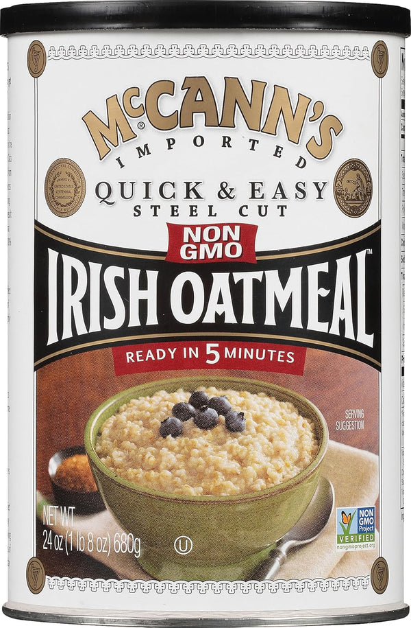 McCann's Irish Oatmeal, Quick & Easy Steel Cut Oats, 24 Ounce