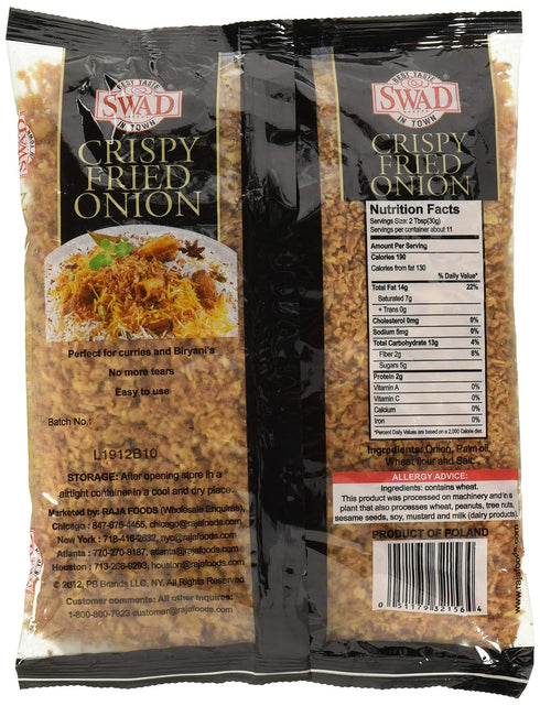Swad 12OZ CRISPY FRIED ONION. BAG