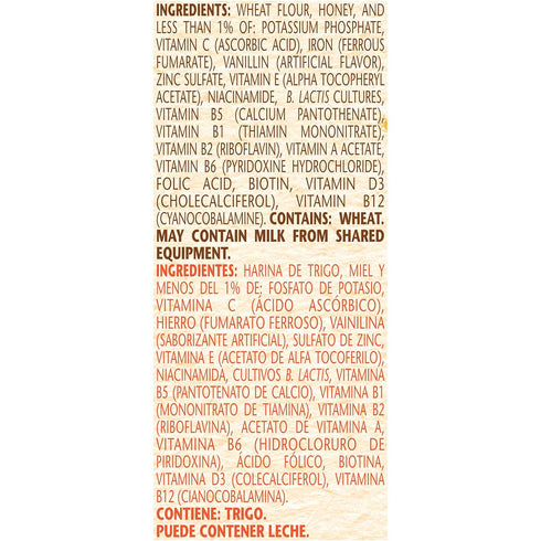 10.5 (Pack 12) Nestle Nestum Instant Cereal, Wheat & Honey, Ounce