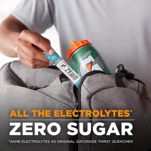 Pack, 0.10oz Packets (Pack 100) Gatorade G Zero Powder, Glacier Cherry Variety Individual