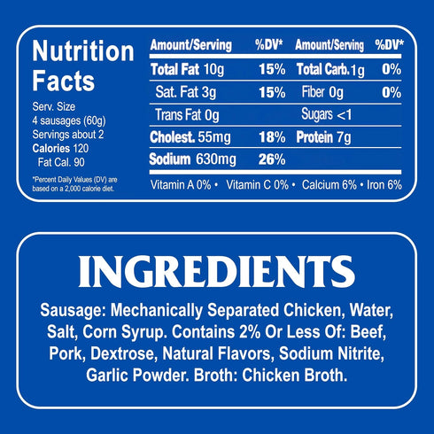 Armour 4.6 oz (Pack 6) Star Vienna Sausage, Original Flavor, Canned Sausage
