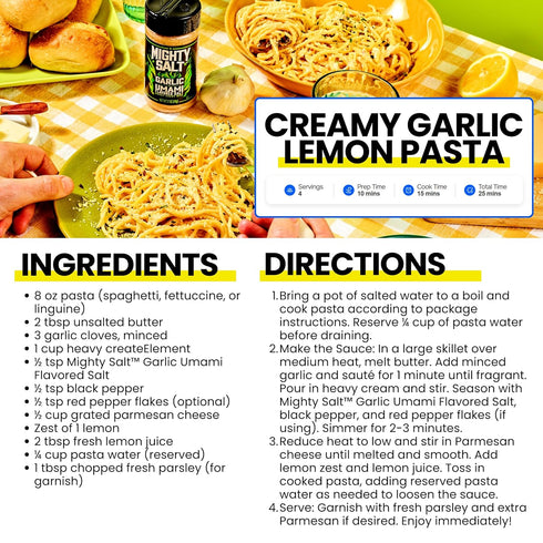 Mighty Salt 7.7 Garlic Umami Flavored Salt, Ounce