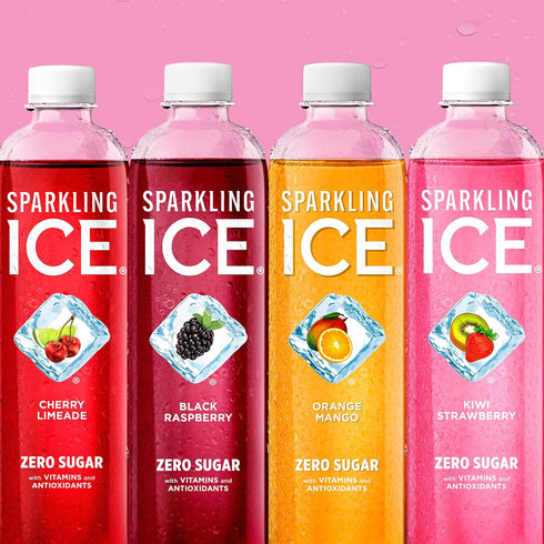 Pack, 17 oz, 12 count (Pack 2) Sparkling Ice Purple Variety Flavored Water, Zero Sugar, with Vitamins and Antioxidants