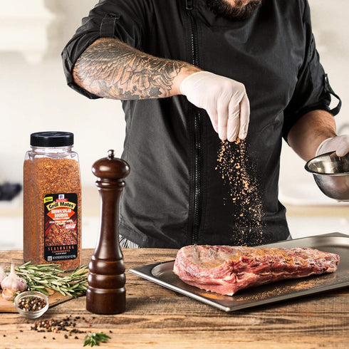 27 oz (Pack 2) McCormick Grill Mates Brown Sugar Bourbon Seasoning, - Container - Brown Sugar Bourbon Seasoning Made