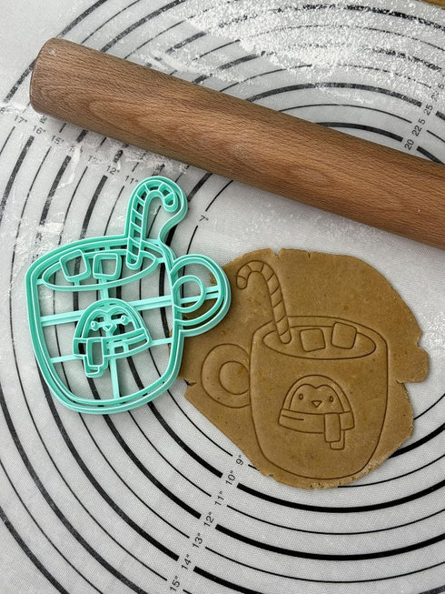 3D Kitchen Art Penguin Hot Chocolate Cosy Collection Cookie Cutter and Mold Produced by