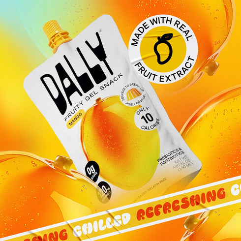 10 10-Calorie, Immune Dally Mango Drinkable Konjac Jelly Pouches | Healthy Keto, Gluten Free, Sugar Free Korean Fruit