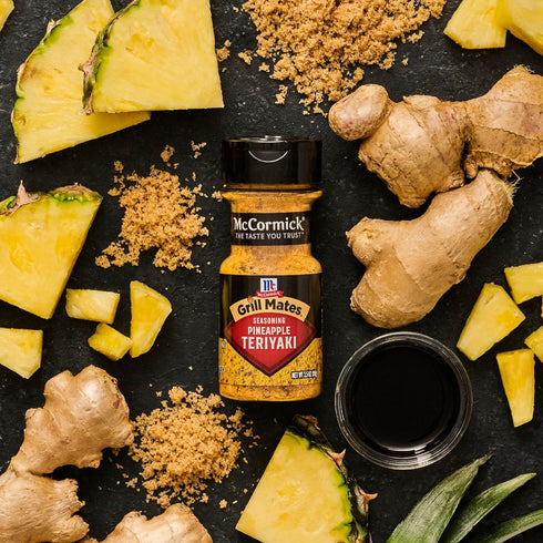 3.5 oz (Pack 6) McCormick Grill Mates Seasoning, Pineapple Teriyaki, Grilling Seasoning for Adding Savory-Sweet