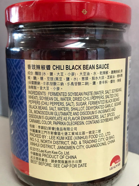 8.1 (pack 4) Lee Kum Kee Chili Black Bean Sauce, Ounce