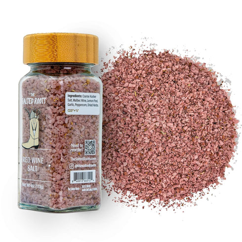 The Salted Roots - Red Wine Salt - Bold & Smoky Seasoning
