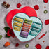 14 Man Crates Gift for Men Meat Heart with Beef & Pork Sticks Heart-Shaped Meat Snack Box for Him, Boyfriend, Husband