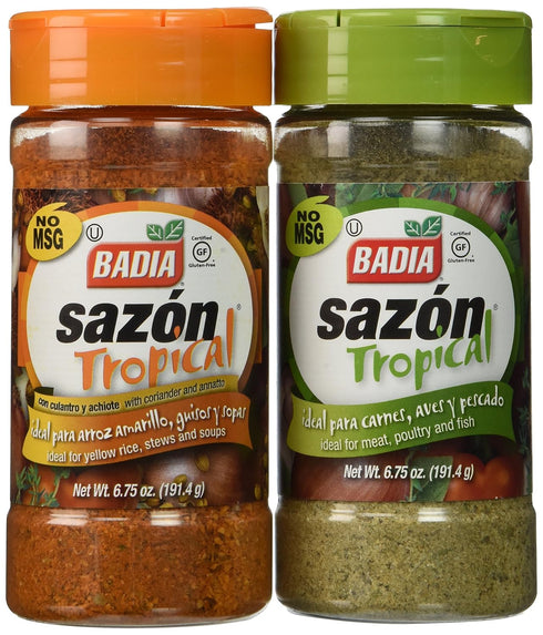 Badia Sazon Tropical Bundle, 6.75 Oz Each