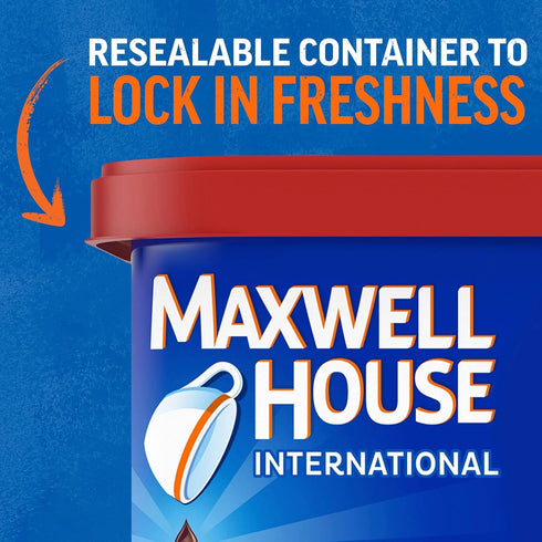 4 Pack, 7.2 oz. Maxwell House International Suisse Mocha Caf-Style Instant Coffee Beverage Mix, ct. Canisters
