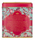 32 New English Teas Victorian Garden Tea Tin with English Breakfast Teabags Tapestry Inspired Tin with Decorative Pink