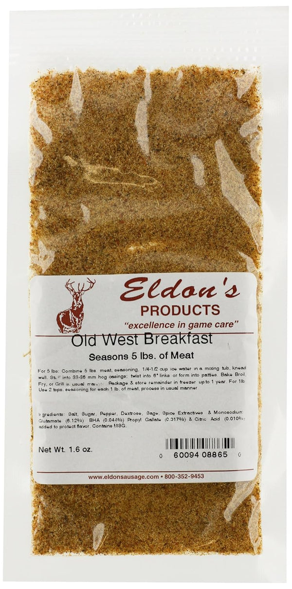 Eldon's Sausage and Jerky Supply Old West Sausage Seasoning, 0.11 Pound