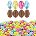 5 The Dreidel Company Easter Chocolate Eggs Pounds (Bulk), Multicolored Foil Wrapped Milk Chocolate, Kosher Certified