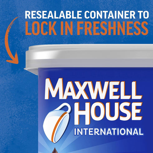 (4 Pack, 4 oz Maxwell House International Suisse Mocha Caf-Style Decaf Sugar Free Instant Coffee Beverage Mix ct