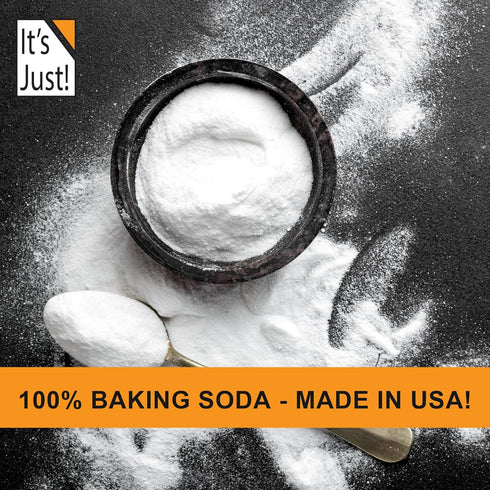 It's Just - Baking Soda, 100% Pure Sodium Bicarbonate, Food Grade, Non-GMO, Made in USA, Aluminum Free