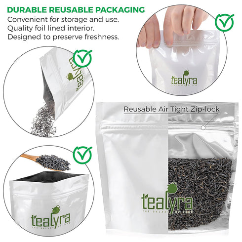 Tealyra 220g (8-ounce) Teayra - Keemun Mao Feng - Premium Chinese Black Loose Leaf Tea - Perfect English Breakfast Tea