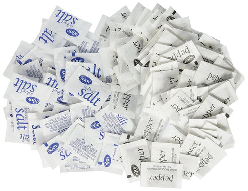 N'JOY Iodized Salt AND Pepper - Salt 1,200 ct., Pepper 800 ct