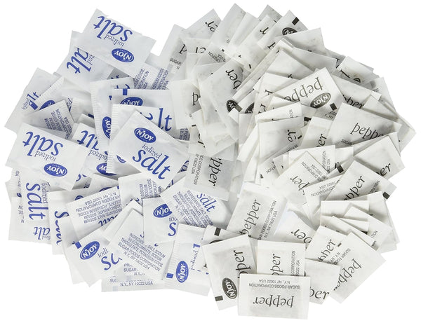 N'JOY Iodized Salt AND Pepper - Salt 1,200 ct., Pepper 800 ct