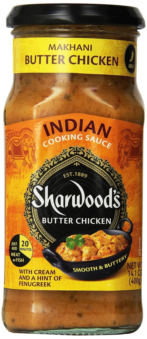 Sharwood's Indian Cooking Sauce 3 - Tikka Masala and Butter Chicken - Bottles