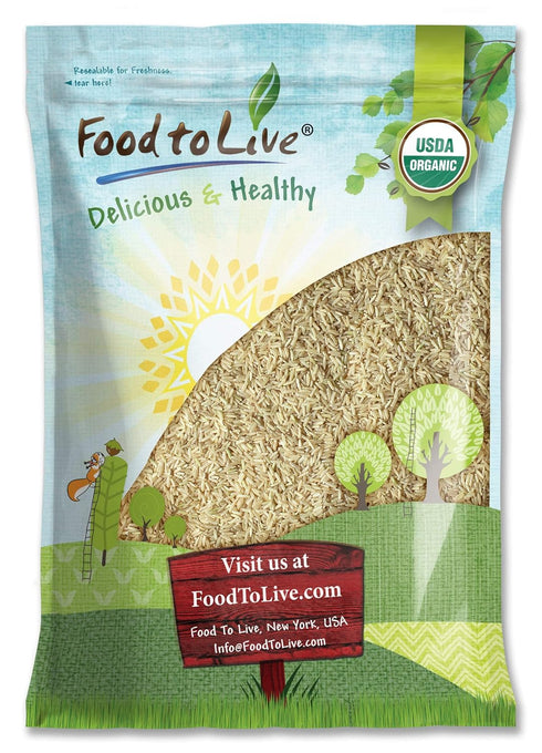 Food to Live Organic Brown Jasmine Rice, 8 Pounds Non-GMO, Whole-Grain Rice,