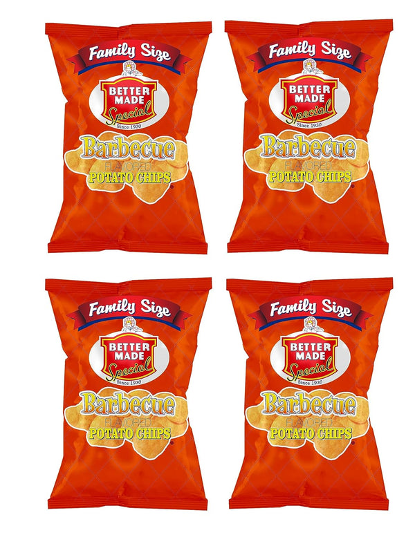 Better Made BBQ Potato Chips - Four (4) Pack - 8.5-9 oz