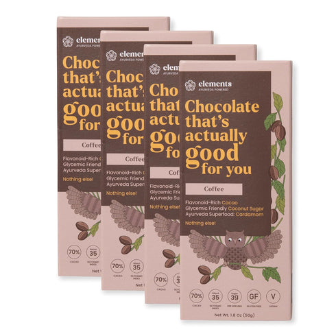 Elements Truffles Filter Coffee Flavoured Dark Chocolate Bar| Ayurvedic, Vegan & Gluten