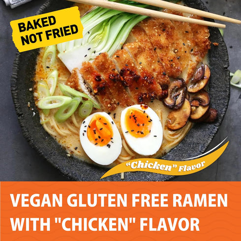 (6 pack) gluten free Ramen noodles Chicken gluten free noodles. Vegan ramen noodle GF meals. Low sodium ramens noodle.