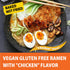(6 pack) gluten free Ramen noodles Chicken gluten free noodles. Vegan ramen noodle GF meals. Low sodium ramens noodle.