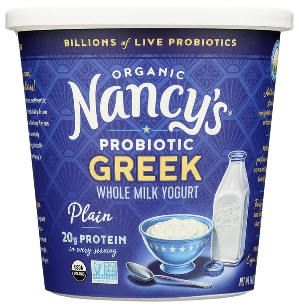 Nancy's Yogurt Nancys Yogurt, Organic Whole Milk Plain Greek Yogurt, 24 Ounce