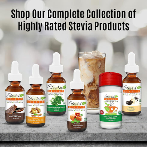 Stevia Select Dark Chocolate Pure Flavored Liquid Stevia – Zero Calorie Sweetener, 300 Servings, 2 Oz (1 Pack)