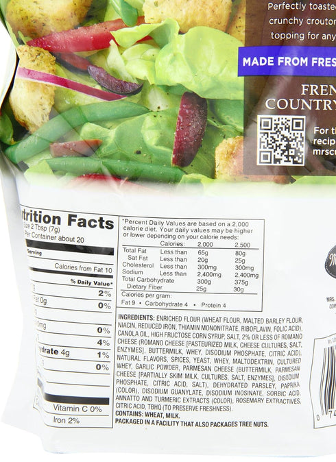 9 Count Mrs. Cubbison's Crouton, Classic Seasoned