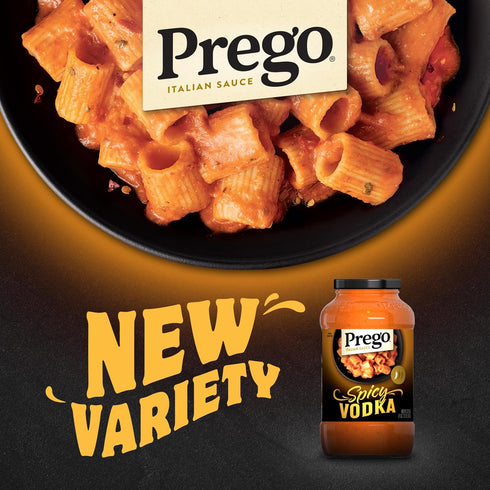 23.75 oz (6 Pack) Prego Spicy Vodka Pasta Sauce, Jar